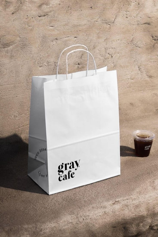 Handled Paper Bag – Kraft – 12x7x17 (Custom Logo)